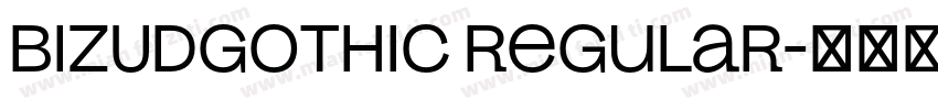 BIZUDGothic Regular字体转换
